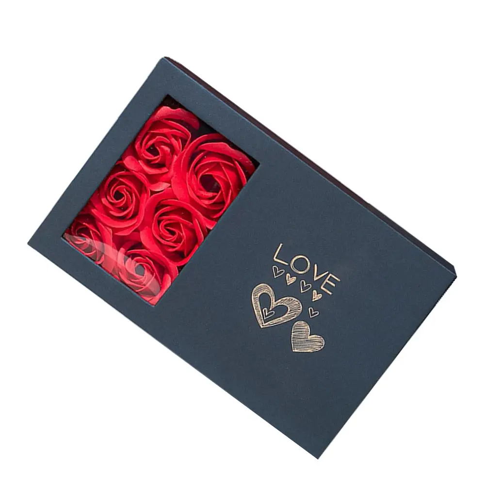 

Specialty Paper Flower Decor Boxes Sponge Jewelry Necklace Ring Earrings Gifts Storage Practical Design Shop Personal