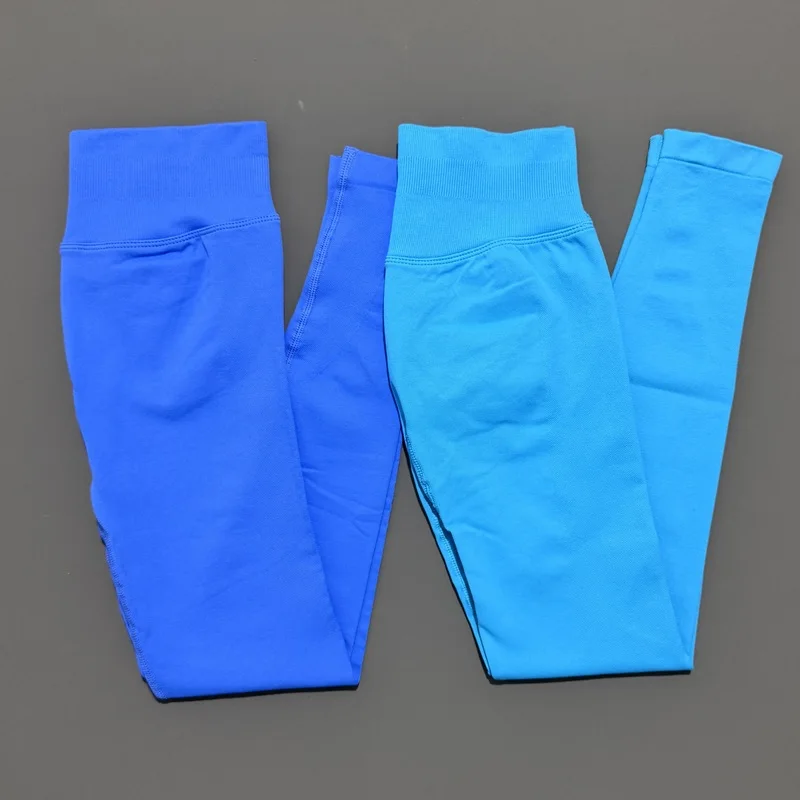 Histello Sports Leggings Women Seamless  Pants Yoga Tights Scrunch Bum Joggers Fitness Biker Pants Exercise Running Leggings image 5