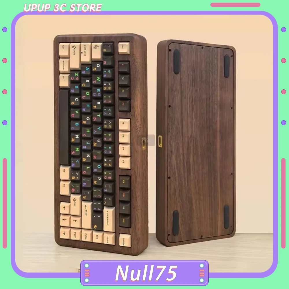 

ZaoYi Null75 Mechanical Keyboard Kit Three Mode Wireless Gaming Keyboard Solid Wood Keyboard Hot Swap Customized PC Accessories