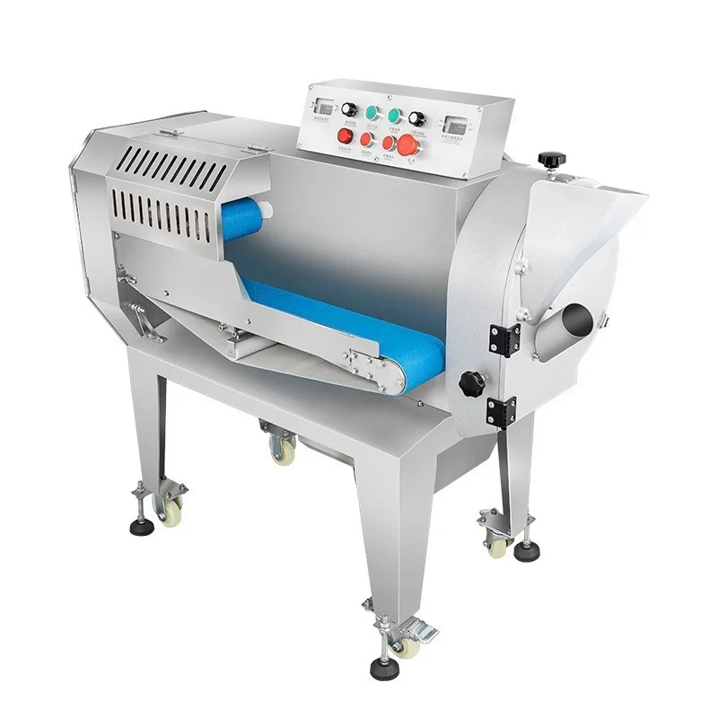 YJQ commercial multi-functional vegetable cutter stainless steel small automatic kitchen canteen slicing and shredding machine