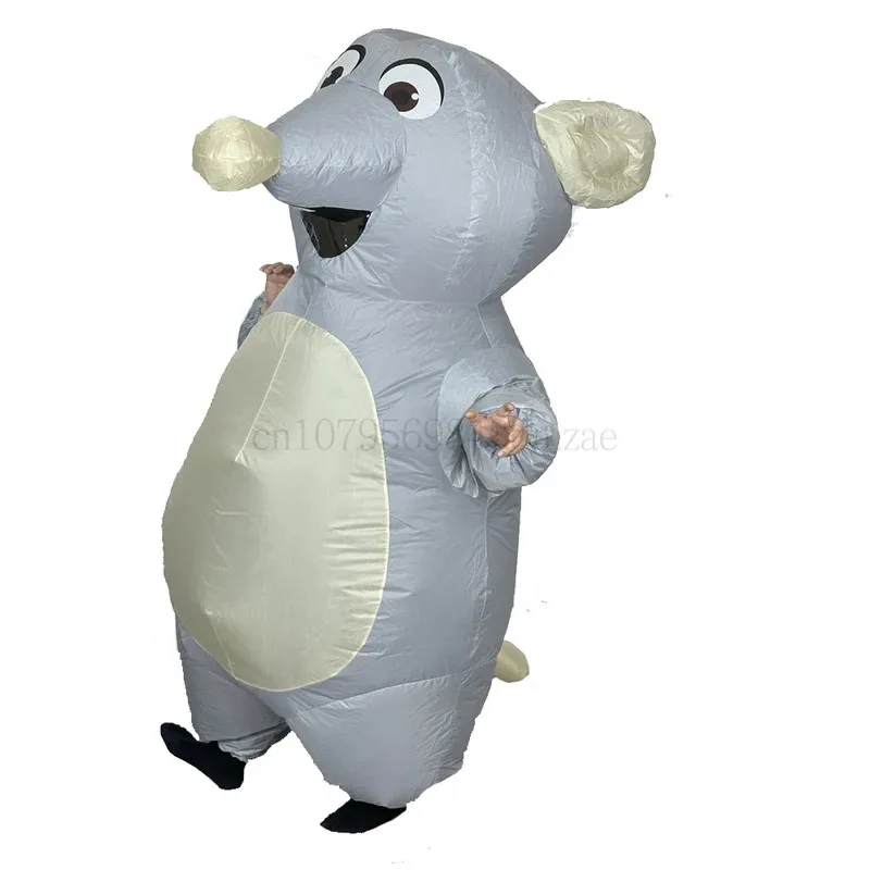 Costume da topo gonfiabile per adulto Costume cosplay da ratto con topo gonfiabile Divertente costume cosplay di carnevale per feste di Halloween