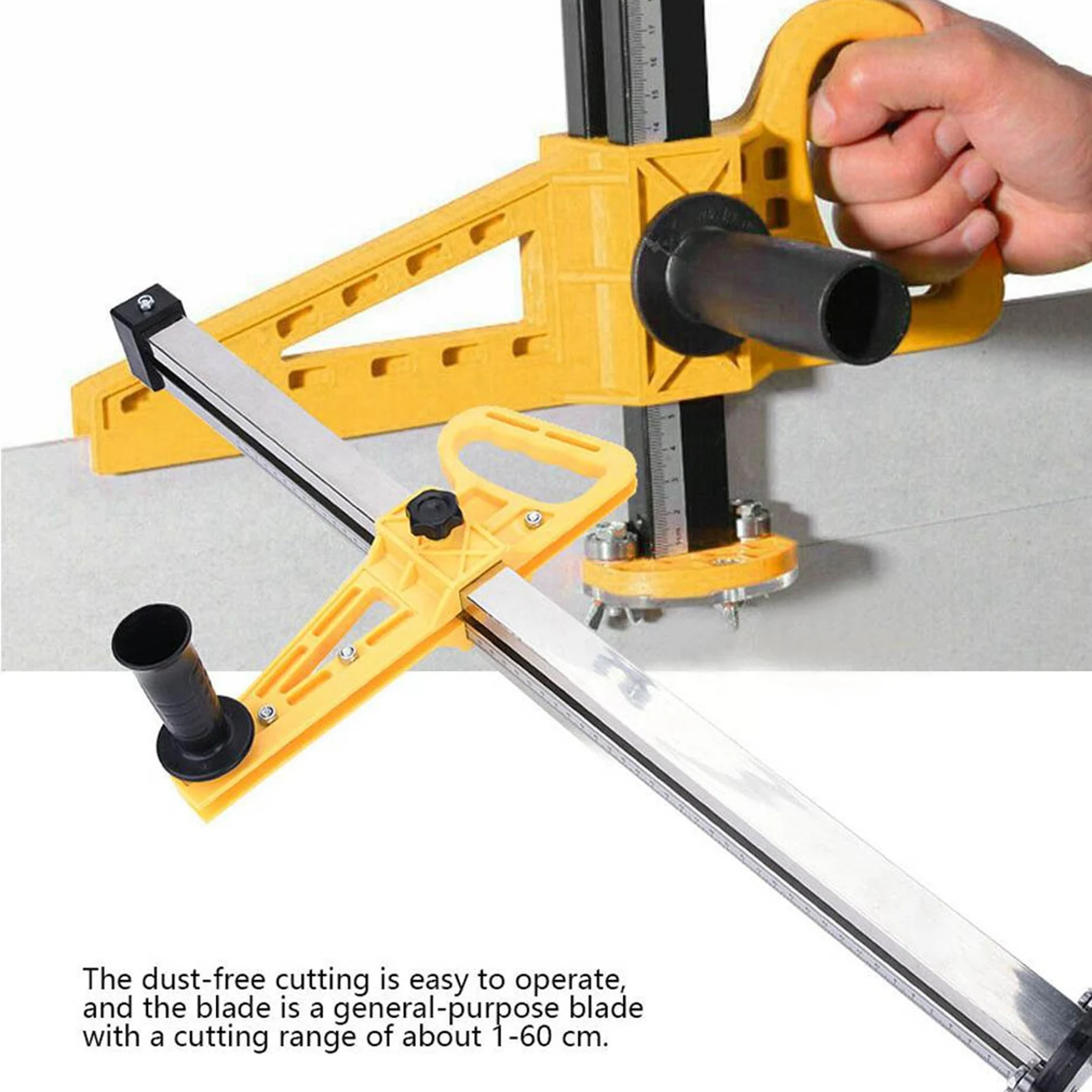 20‑600mm 7 Bearing Gypsum Board Cutter Stainless Steel Hand Push Drywall Artifact Tool