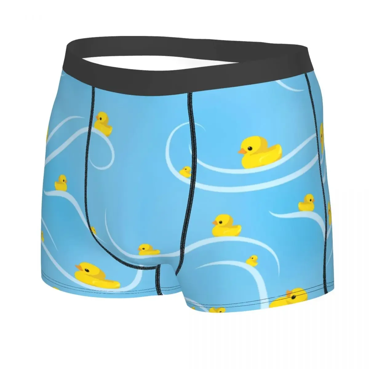 Custom Ducks In A Row Underwear Men Stretch Boxer Briefs Shorts Panties Soft Underpants For Homme