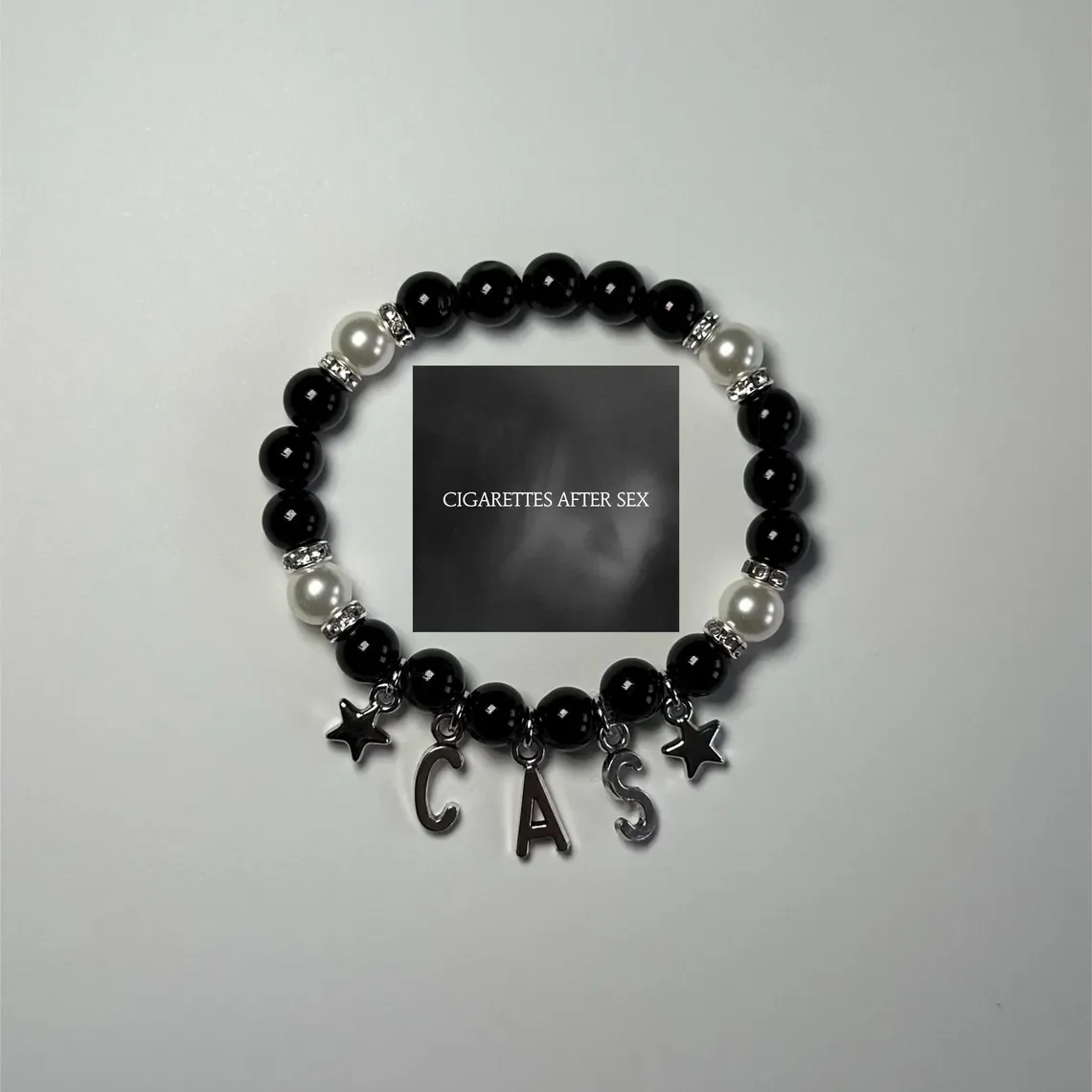 Pulsera de cigarrillos después del sexo | Pulseras CAS | llorar | regalos para él | Joyería Y2K hecha a mano | pulsera del álbum | grunge