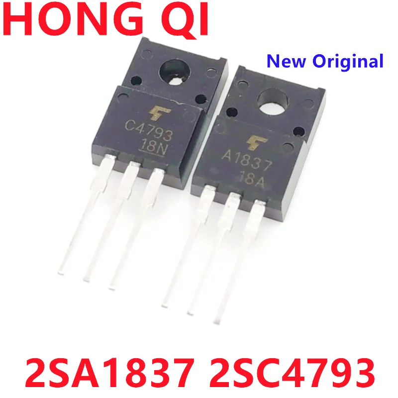 

10PCS - 10Pairs New Original 2SA1837 2SC4793 A1837 C4793 TO-220F Audio Power Amplifier