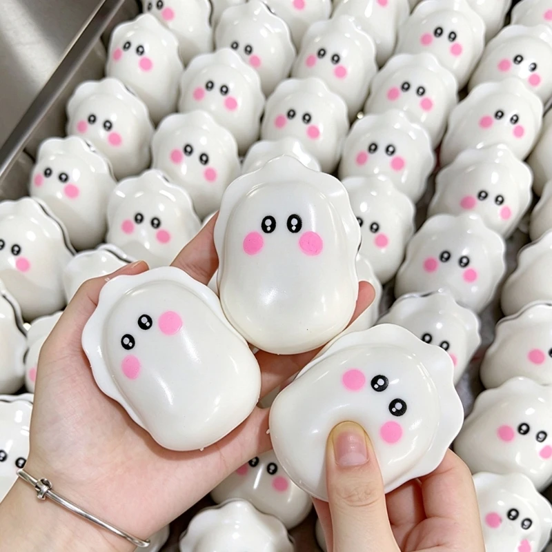 F26C Shell Character Toy with a Soft Body for Kneading and Pressing by Hand, with Shape-Returning Motion and a Rounded Cartoon