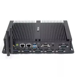 HYSTOU Mini Pc Dual Lan 6 USB 6 COM Mini PC Windows 10 przemysłowy komputer stacjonarny i5-4200U