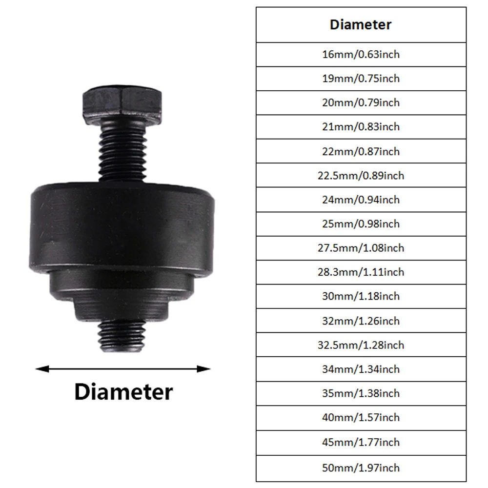 Scies à tôle en acier à roulement de poinçon, ouvre-trou, anti-alde, travail de calcul, outils de poinçonnage, accessoires, 16mm-50mm