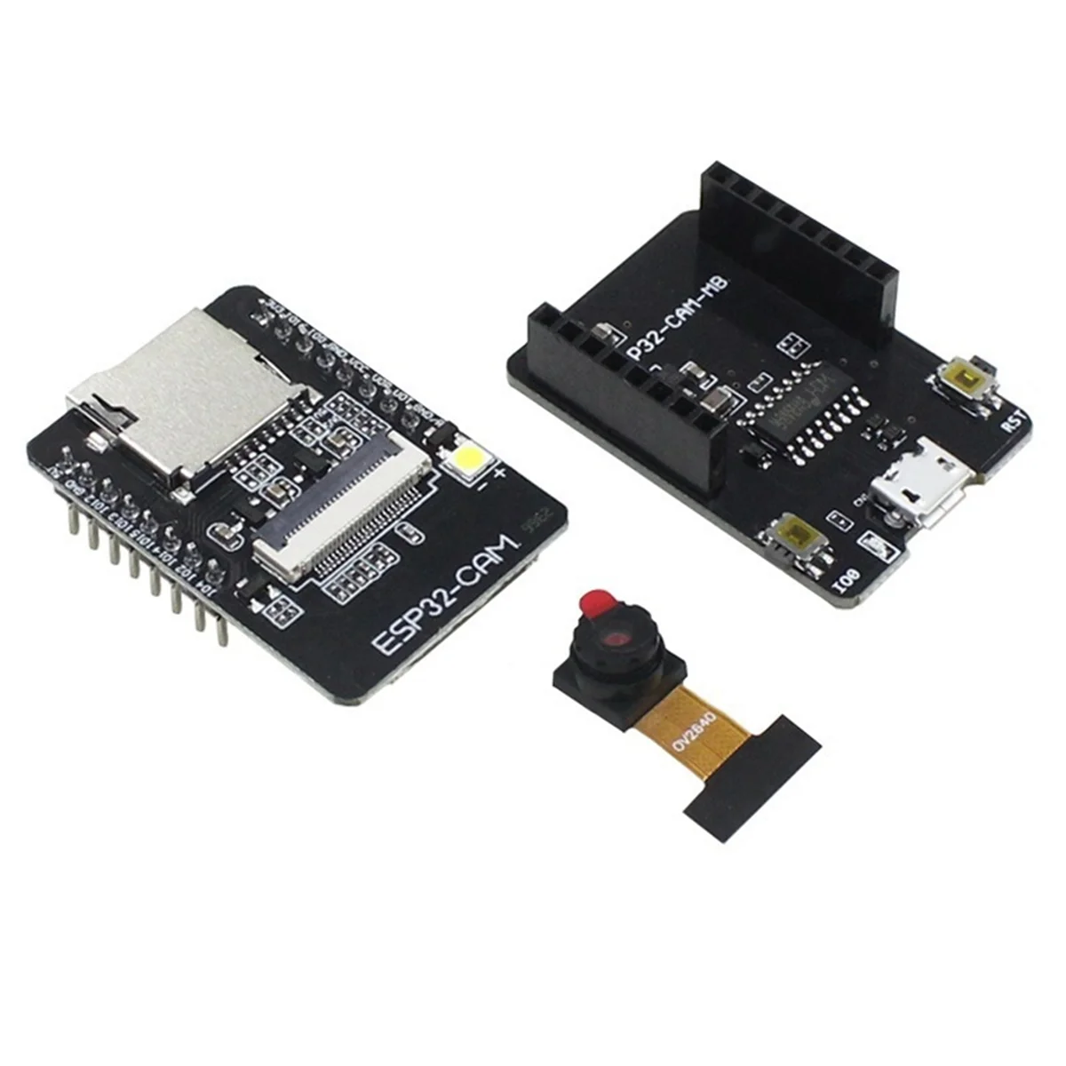 AT87-ESP32-CAM Development Board WiFi Module+OV2640 Camera+Base ESP32 WIFI Bluetooth IoT Motherboard Dual-Core 32-Bit CPU