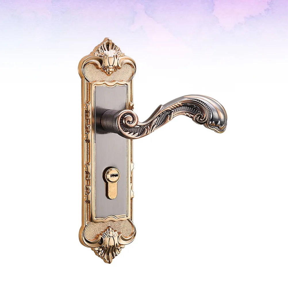 

Vintage Door Lock European Style Safety Aluminum Alloy Bedroom Door Knob Fine Workmanship Durable Safe Vintage Lock
