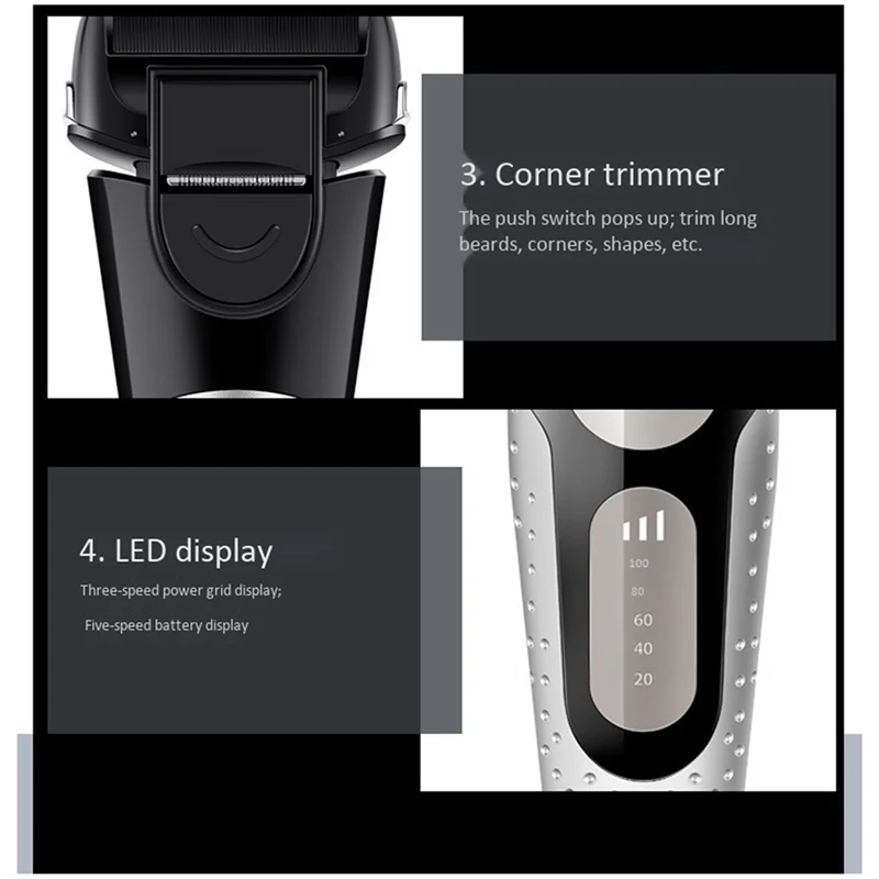 

M14K-Шабельная бритва с зарядкой через USB, машина для стрижки волос, мужской триммер для бороды