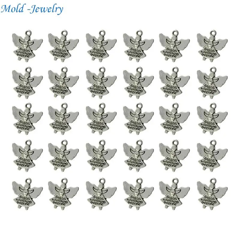 

69HB 30pcs Tibetan Angel Charm Pendants Eye Catching Angel Pendants Charm For Creative Jewelry And Craft Designs