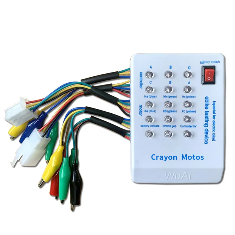 Bürstenloser Motortester für Elektroautos, E-Bikes, Roller, bürstenloser Motor, Controller-Tester 60 ° /120 °   24V/36V/48V/60V/72V