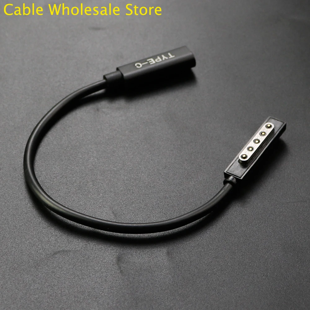 TYPE-C أنثى إلى مايكروسوفت PD سلك الطاقة مهايئ شاحن محول لمايكروسوفت السطح Pro2/Pro1/RT 65 واط PD كابل شحن سريع