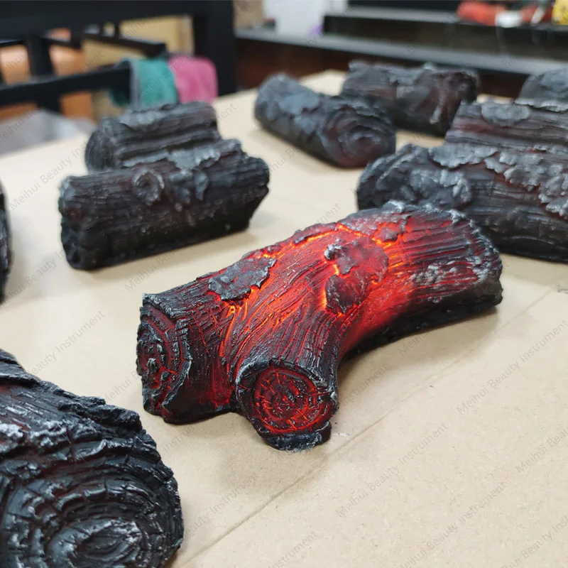 

Украшение камина, бытовая имитация дров, голый карбоновый пламя, поддельный электронный сердечник камина