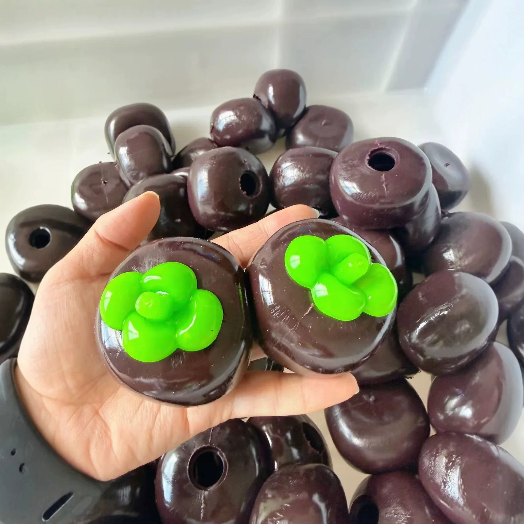 Mangosteen Ball Skin Sphere TRP Squishy Gießformen Werkzeuge DIY Leere Ballhaut Handgemachtes Ball-Dekompressionsspielzeug mit langsamem Rückprall – Detail 3