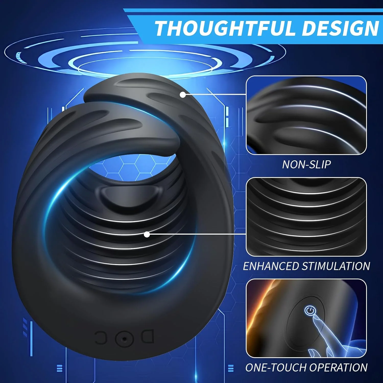 القضيب التدريب هزاز حشفة القضيب APP بلوتوث ذكر الاستمناء حشفة محفز مدلك هزاز الجنس لعب للرجال الكبار #4