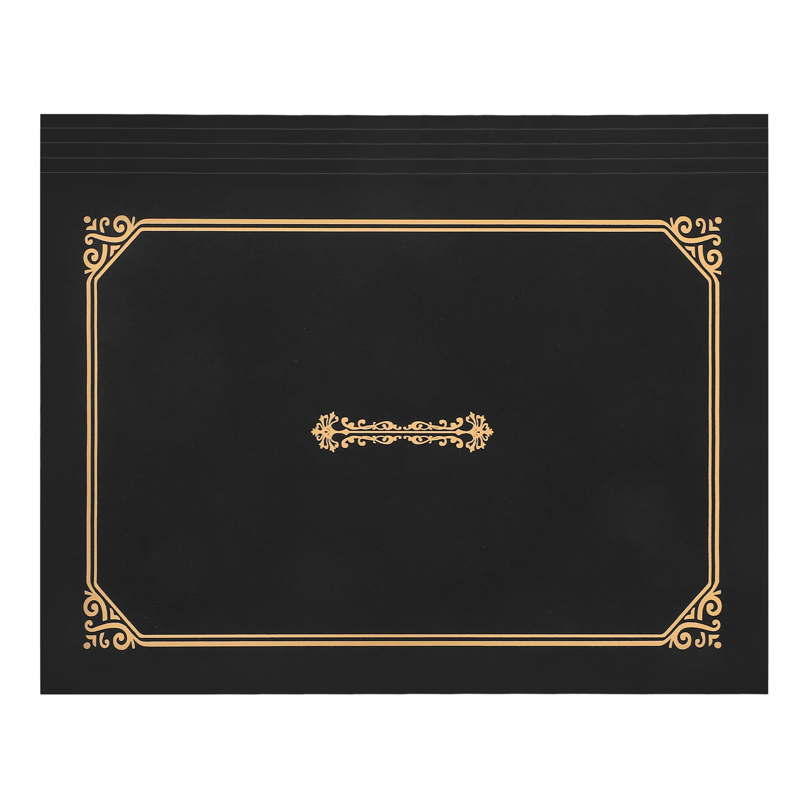 

5Pcs Certificate Cover Premium Paper Shell Stylish Border for Diploma Award Photo Display Home Office Use Certificate Cover