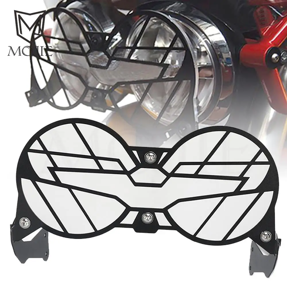 

New Motorcycle For Moto Guzzi V85TT V85 TT V 85 TT Folding Headlight Head Light Guard Protector Grill Double Cover 2019 - 2024