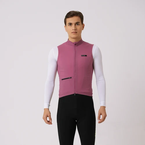 Imagen 2 del producto SPEXCEL nuevo equipo PRO LIGHTWEIGHT chaleco de ciclismo a prueba de viento para hombres y mujeres chaqueta de viento más nueva tela elástica con cremallera bidireccional