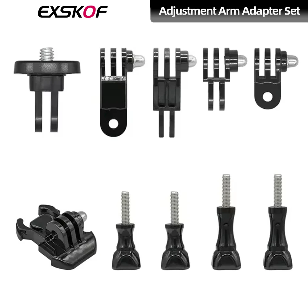 For GoPro Extended Pivot Arm Adapter Mount Base Screw Accessories Set For GoPro Hero 13 12 11 10 Insta360 X4 X3 DJI Action 5 4 3