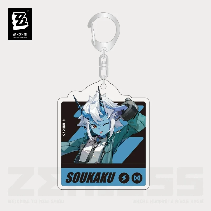 Official ZenlessZoneZero Genuine “Six Lessons of Daily Life” Series Game Merchandise Acrylic Keychain Decoration Holiday Gift