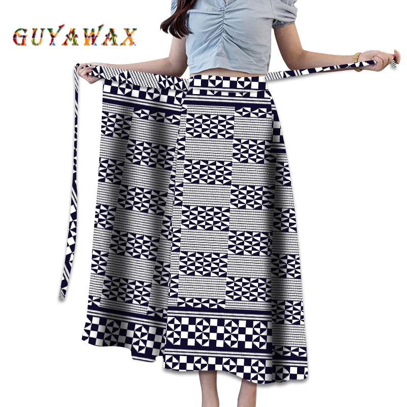 Traditional Mermaid Skirt Dress Africa Bazin Riche Print Clothing Lady Women Skirt Plus Size Long Skirts for Women