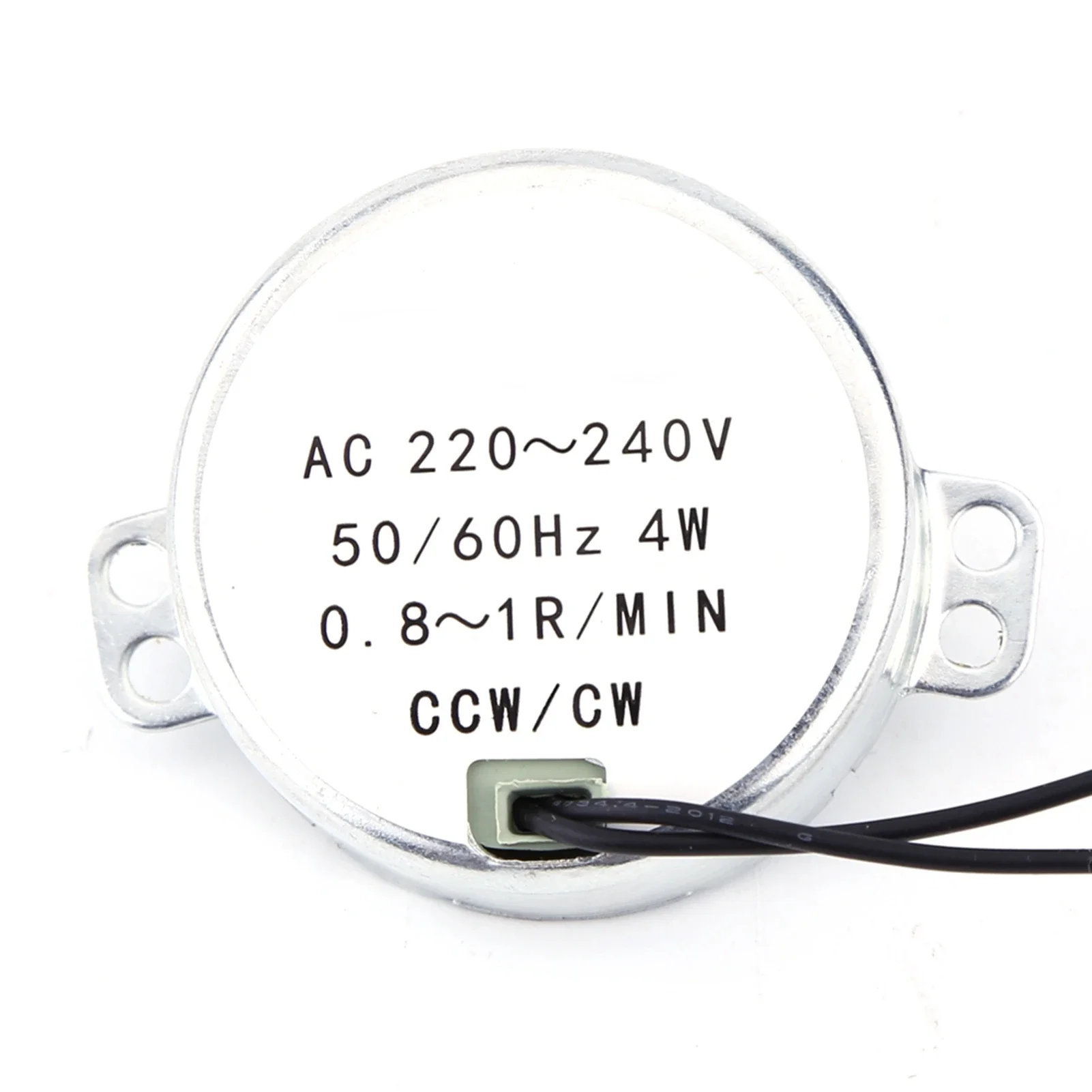 1pc AC 220-240V Synchronous Motor Electric Geared Rotary Motor 4W CW/CCW 0.8-1RPM 2.5-3RPM 5-6RPM 8-10RPM