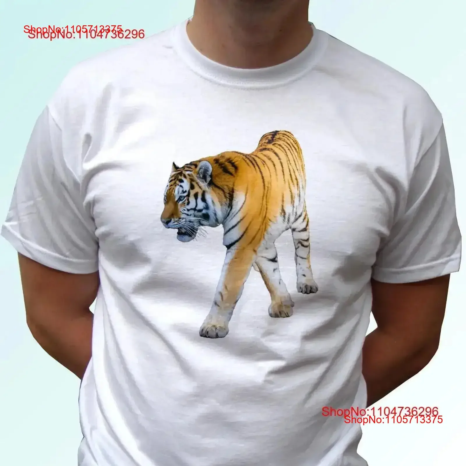 Tiger T Shirt tee top wild cat tigris animal gift design mens womens kids sizes vintage Washed Soft streetwear Breathable homme