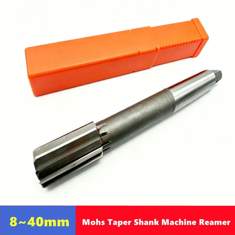 Image of M2 HSS Mohs-Kegelschaft-Maschinenreibahle 8-40mm, H7/H8, geeignet für Spannfutter, CNC-Werkzeugmaschinen, Metallreibahle, Präzisionsschneiden