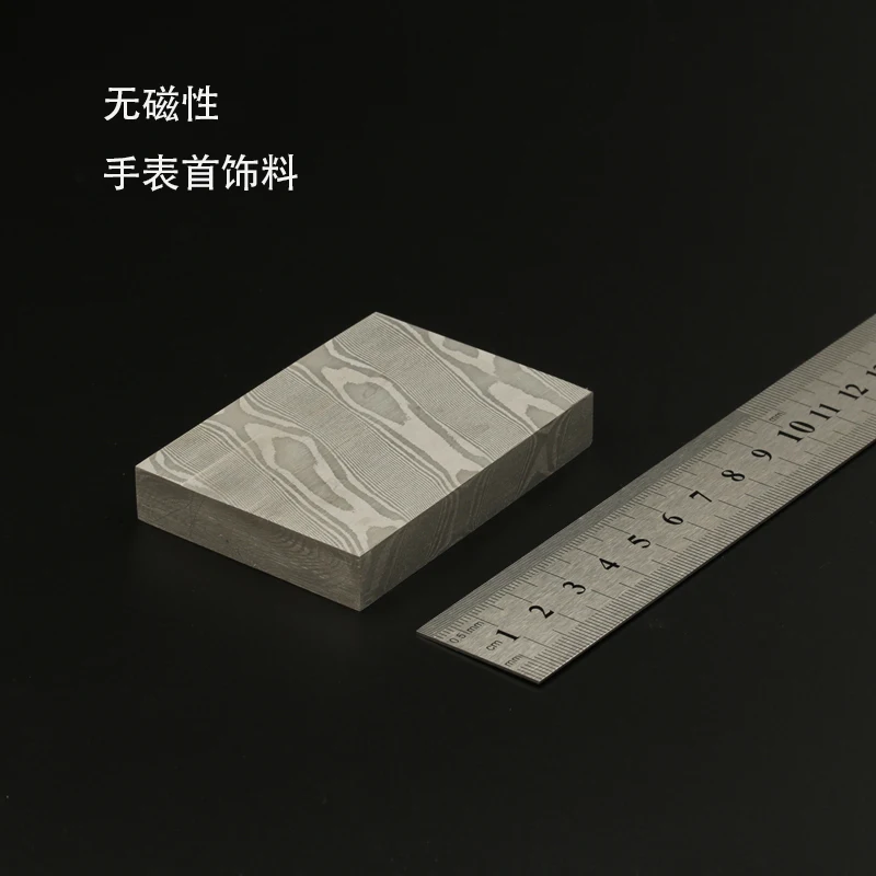 Steel jewelry square material flame pattern EDC hand guard case stainless