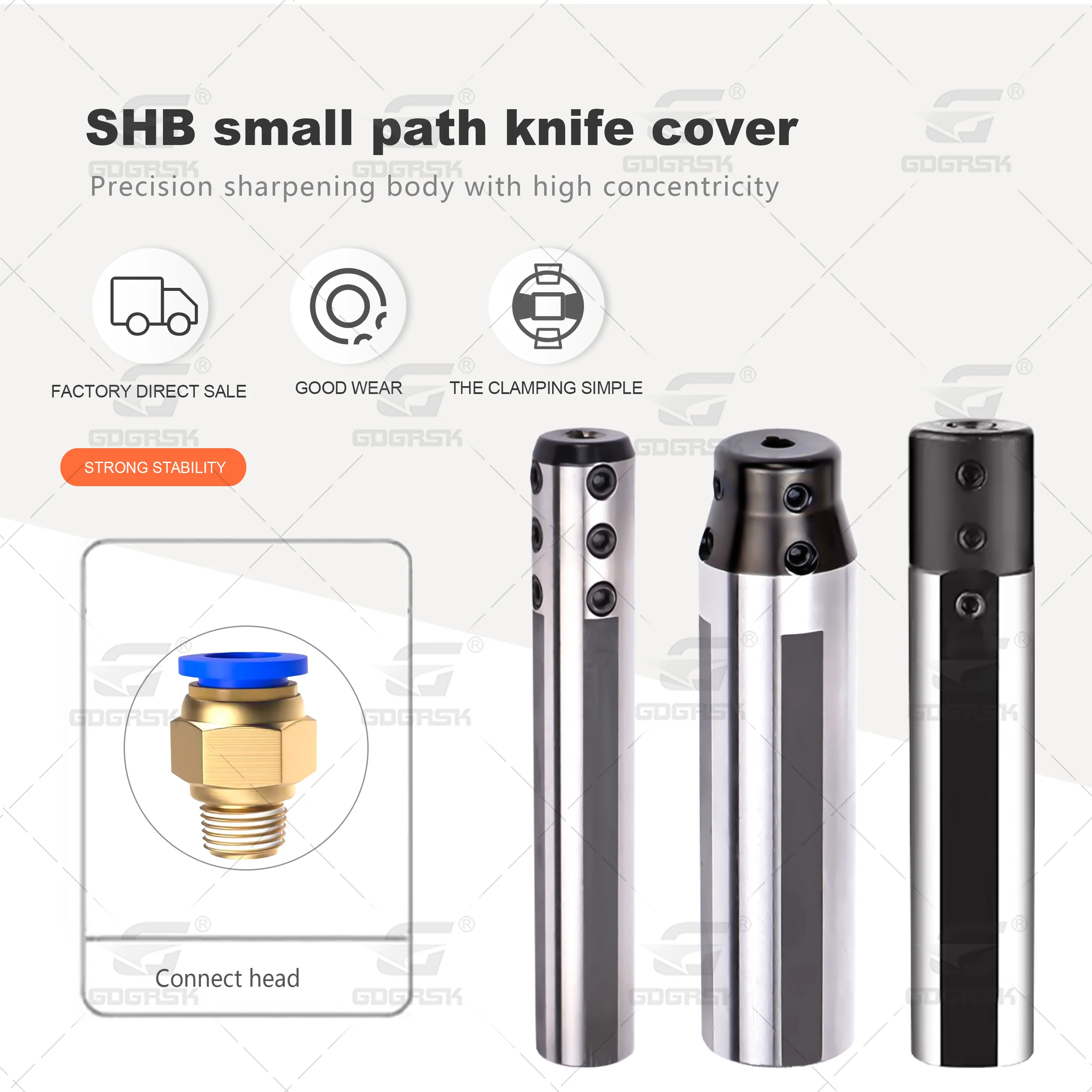 SHB Series Precise Small Aperture Boring Tool Knife Cover SHB16-03 SHB25-12 CNC Lathe Multiple Fixed Cutter PC8-01 Connect Head