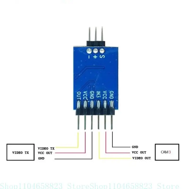 FPV Traverses Camera Three Way Video Switcher Electronic Switcher Remote Control Switching Video Module Camera Switcher - view 5
