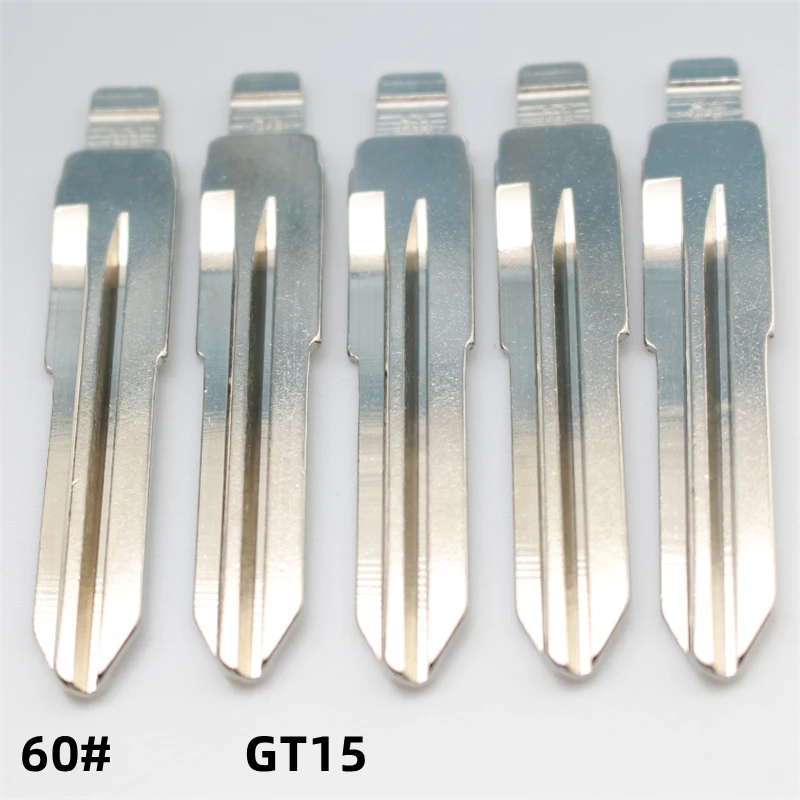 

FLYBETTTER OEM 50 шт. 60 # GT15 металлический пустой необрезанный лезвие дистанционного ключа для Fiat Palio для Keydiy KD Xhorse VVDI JMD