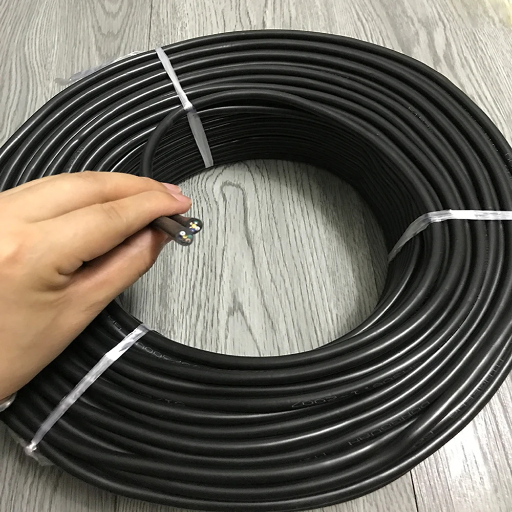 22 AWG Vehicles Wire 6core RVV 6 Cores 6 Pins Tinned Copper Wire Conductor Electric RVV Cable Black Power Delivery Cable