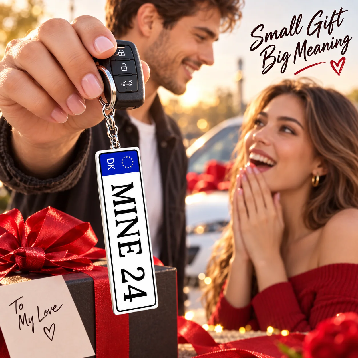 Custom Car License Plate Keychain