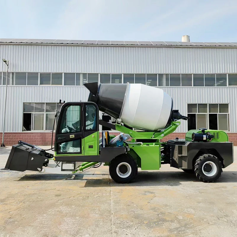 Customized Automatic Self Loading Concrete Mixer Truck Factory Direct Sale Feeding Type Competitive Price