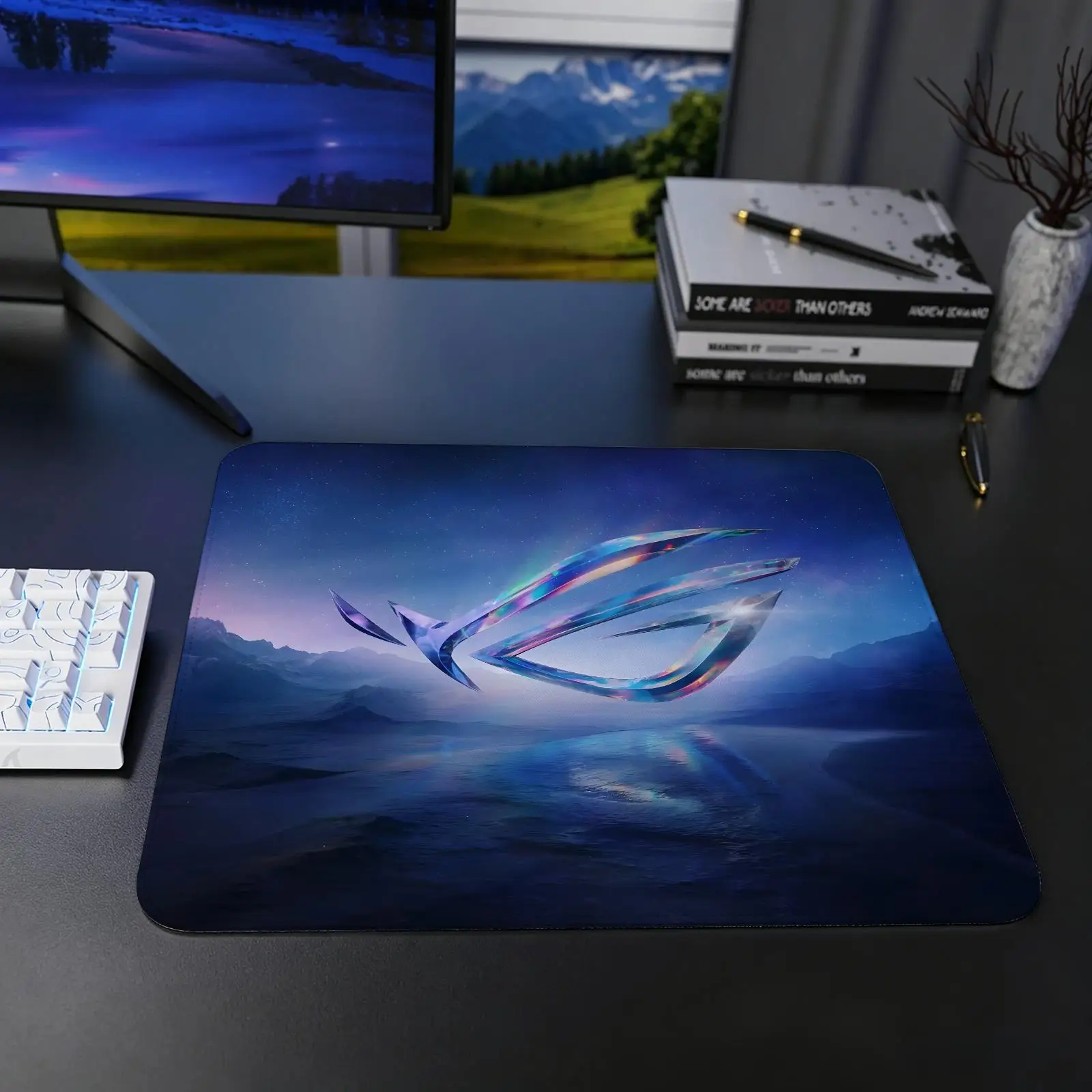 ROG Mouse Pad Regular gaming mouse pad S/M/L size Office mouse pad Laptop desk mat Stitched edge mouse pad