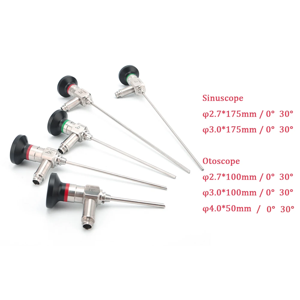 High Resolution Autoclavable Sinuscope 4X175mm Medical 4mm and 2.7mm Rigid Rhinoscope Autoclavable hd Sinuscope