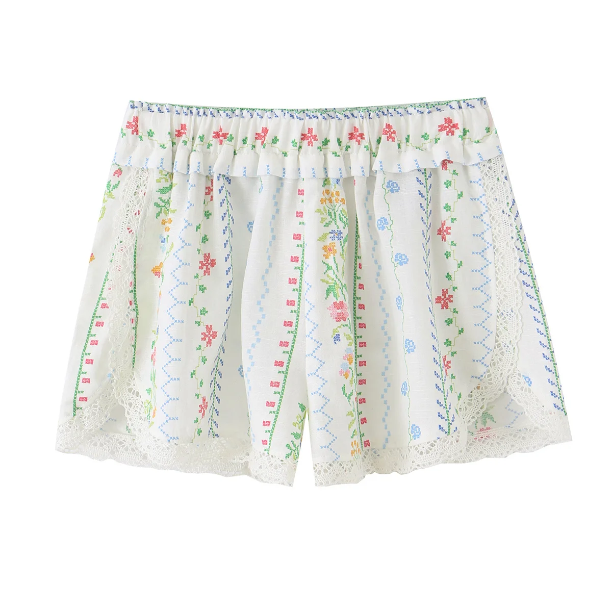 TFMLN Neues Damen Sexy Print Shorts Set Sommer Strand Locker Sitzender Rückenfreier Sling-Top mit Unregelmäßigem Schnitt und Mini-Shorts Zweiteiliges Set – Detail 11