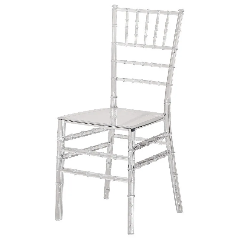 # Napoleon Chair Black Transparent Clear Acrylic Plastic Stackable PC for Farmhouse Hotel for Wedding