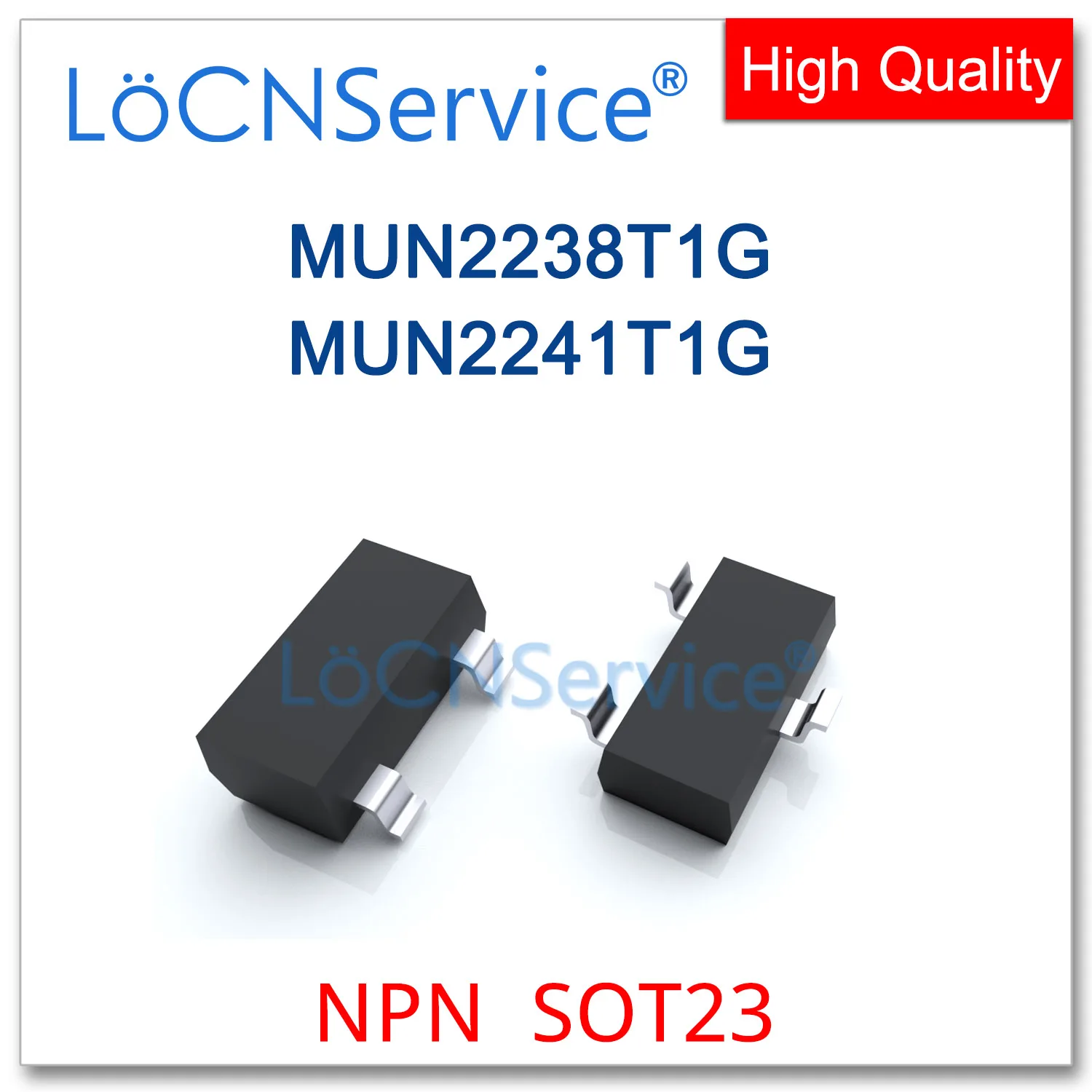 

LoCNService 3000PCS 500PCS SOT23 SC59 MUN2238T1G MUN2241T1G NPN SMD Transistor High quality Made in China