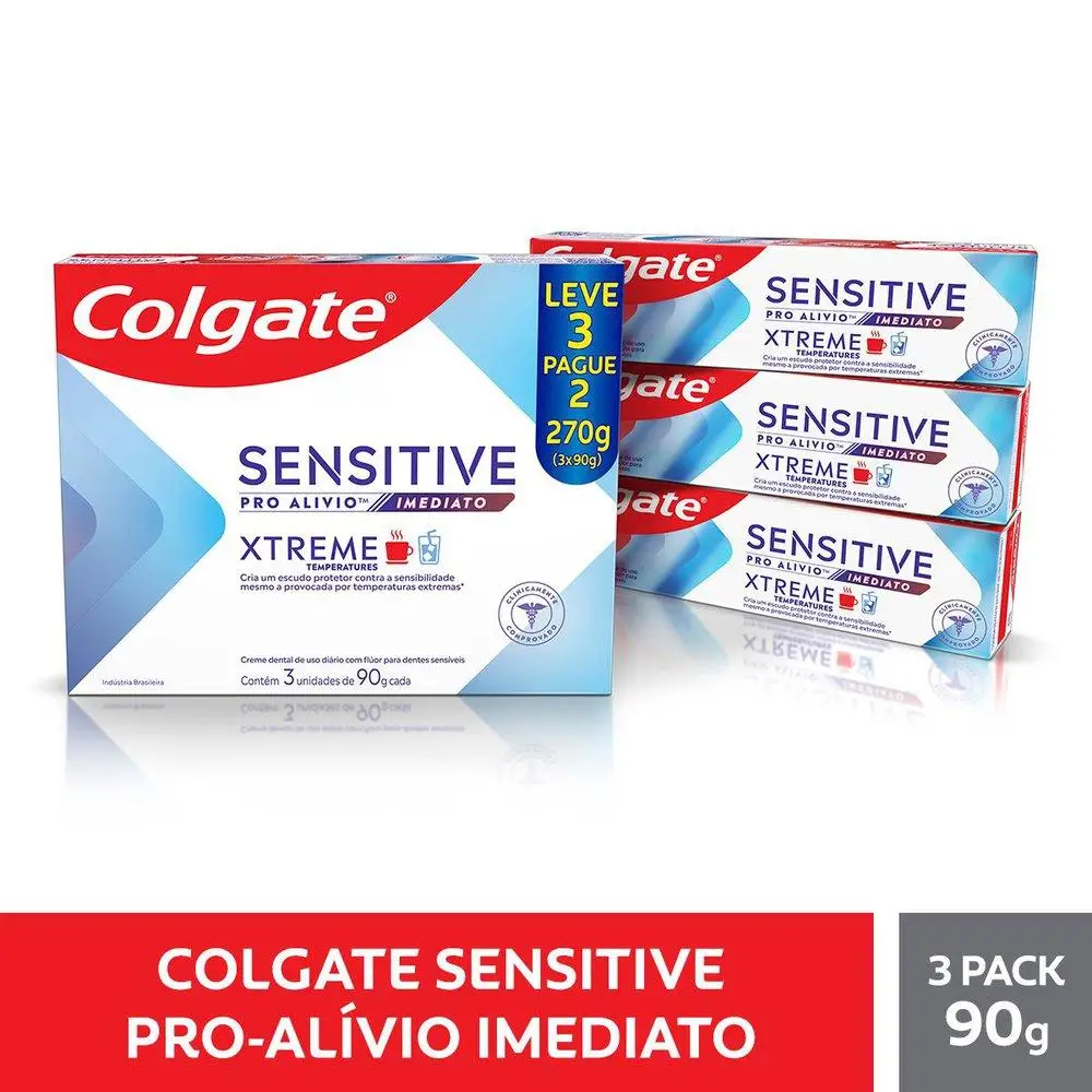 Colgate Sensitive Pro Xtreme Immediate Relief 3x90g Toothpaste