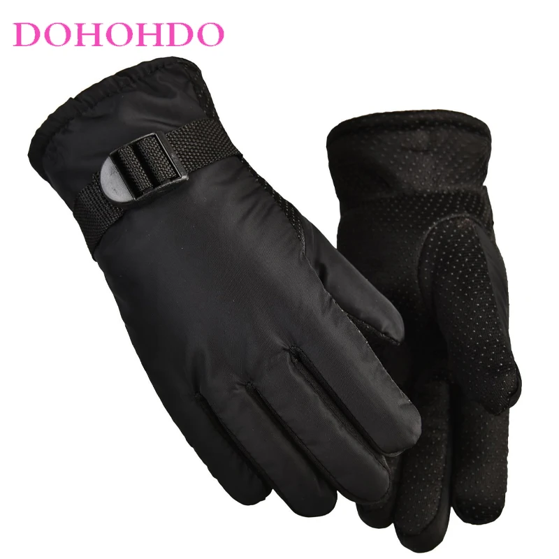 

Ski Gloves Touch Screen Black Gloves Men Women Winter Outdoor Riding Climbing Anti-skid Movement Thickened Velvet Guantes Moto