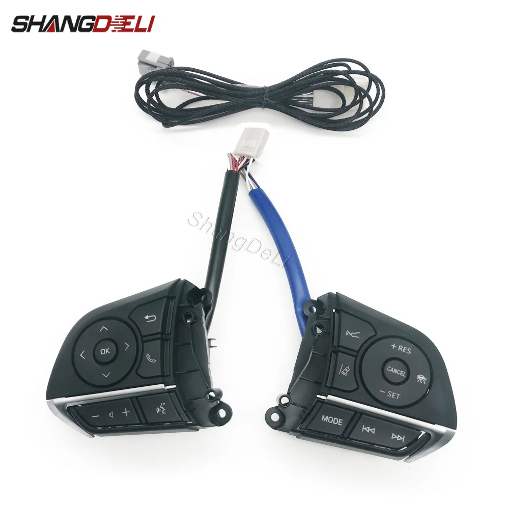 

New for Toyota Corolla RAV4 2019-2023 Left and Right Switch Steering Wheel Cruise Control Buttons with Wires