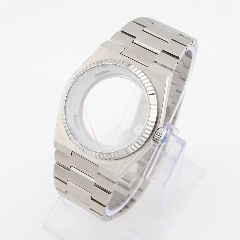 

Корпус для часов PRX 40 мм, серебристый, с сапфировым стеклом и браслетом, для модификации Seiko, автоматический механизм, запчасти для мужских часов