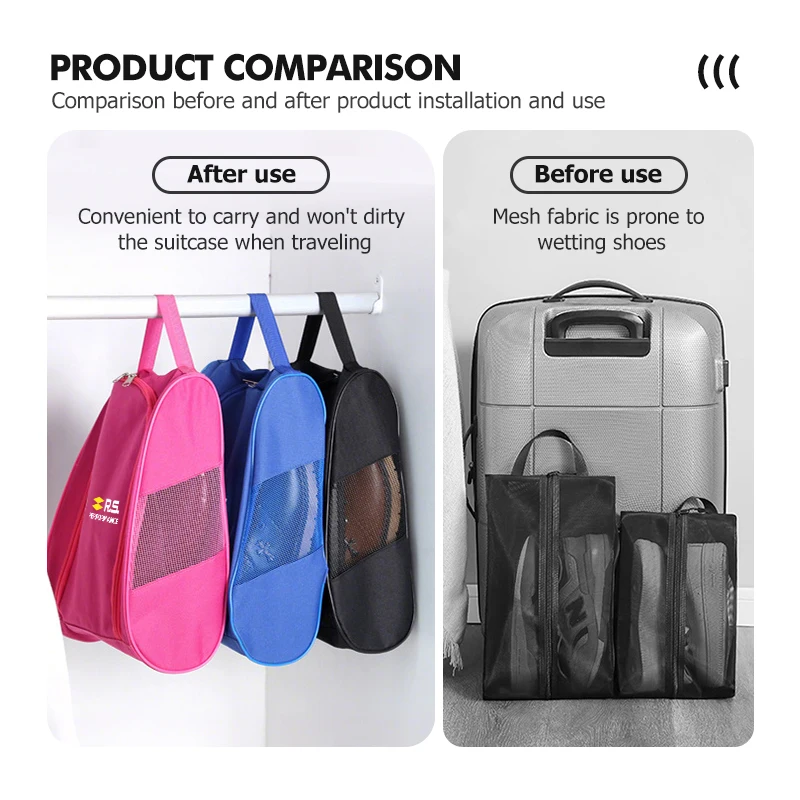 Travel Shoe Bag Shoe Organizer Storage Bag Shoe Storage Bag For Renault RS Kadjar Captur Clio Megane 2 3 4 RS Koleos Logan - view 3