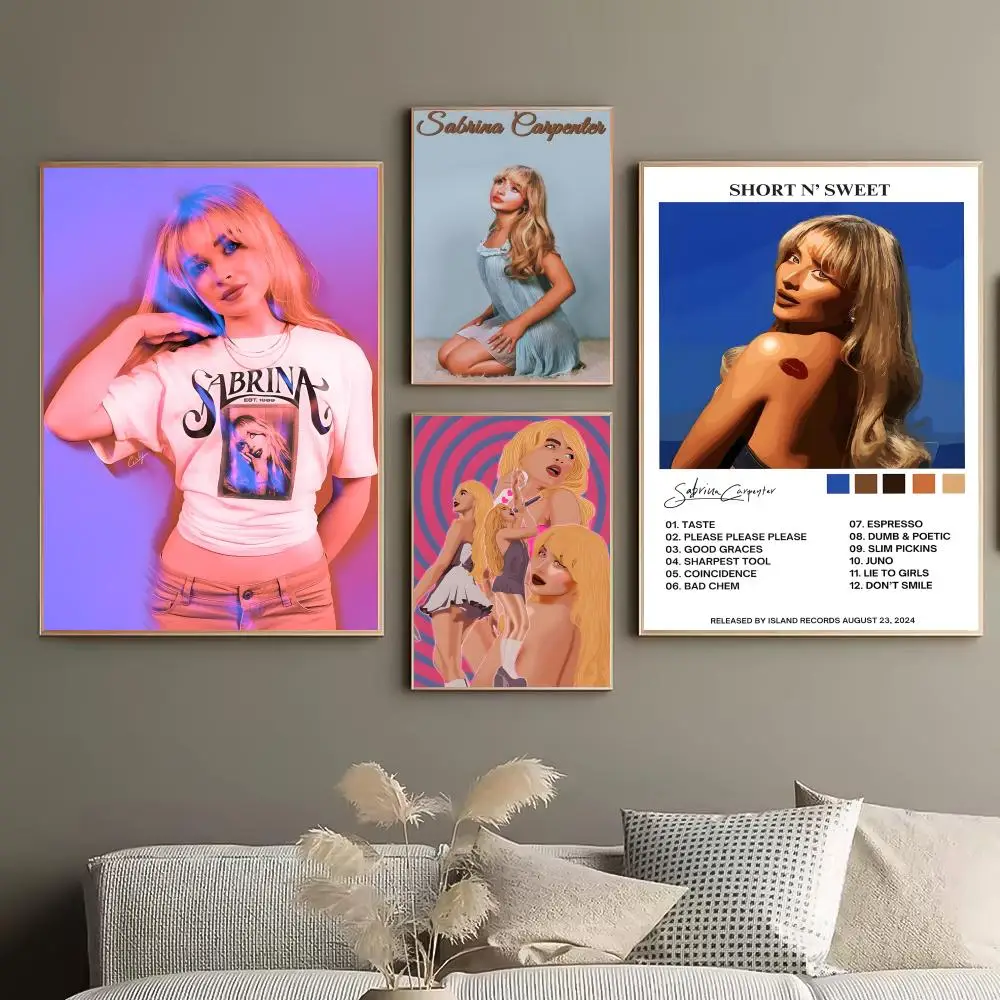 Singer S-Sabrina Carpenter Perfect Idea Easy Room Transformation Modern Wall Setup Fast DIY Decor Trending Home Setup Poster