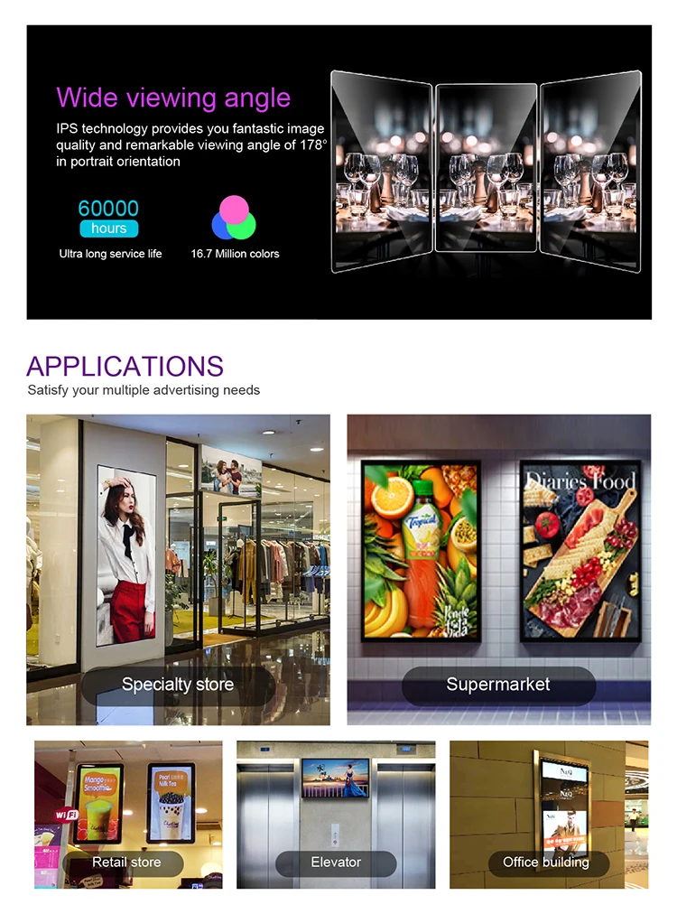 Tablet 10.1 12.1 15-inch Smart Wifi 4g Ultra-thin Android LCD Advertising Machine Wall-mounted Touch Screen