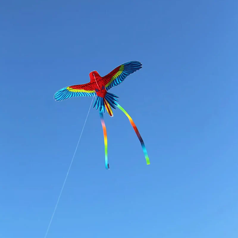 Diversión al aire libre, Mini cometa de plástico de 35cm/50cm con caña de pescar de 40cm y línea de 30m, cometas de animales para niños, regalo para niños